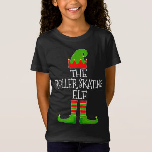 De Rolschaatsen Elf Schattigee Groep Matching Fami T-shirt