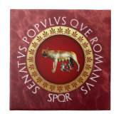 De Roman Capitoline Wolf Tegeltje (Voorkant)