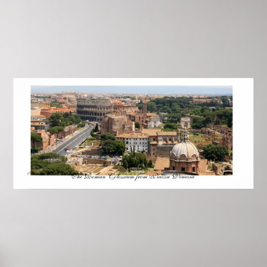 De Roman Colosseum Panorama Poster (Voorkant)