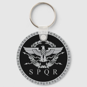 De Roman Empire Emblem Button Sleutelhanger. Sleutelhanger