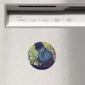 De roman Lezer van Vincent van Gogh Magneet (Insitu (Vaatwasser))