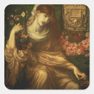 De Roman weduwe, 1874 (olie op canvas) Vierkante Sticker