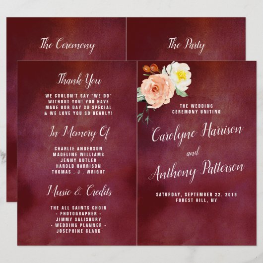 De Romance in het Collectie Bloom Wedding (Voorkant / Achterkant)