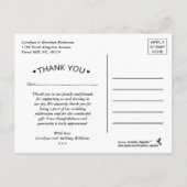 De Romance in het Collectie Bloom Wedding Aankondigingskaart (Achterkant)