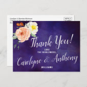 De Romance in het Collectie Bloom Wedding Aankondigingskaart (Voorkant / Achterkant)