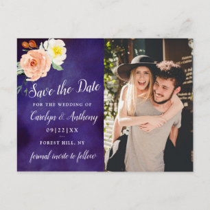 De Romance in het Collectie Bloom Wedding Aankondigingskaart
