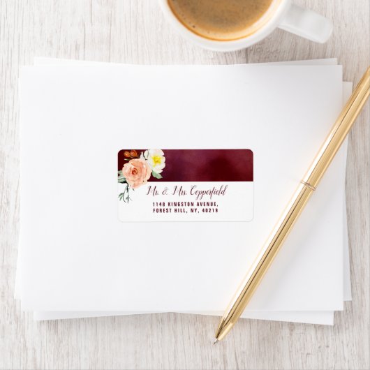 De Romance in het Collectie Bloom Wedding Etiket (Insitu)