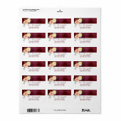 De Romance in het Collectie Bloom Wedding Etiket (Full Sheet)