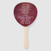 De Romance in het Collectie Bloom Wedding Handwaaier (Achterkant)