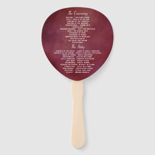 De Romance in het Collectie Bloom Wedding Handwaaier (Achterkant)