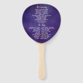 De Romance in het Collectie Bloom Wedding Handwaaier (Achterkant)