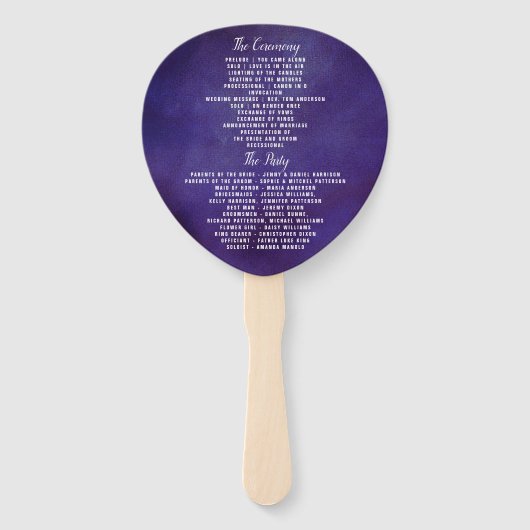 De Romance in het Collectie Bloom Wedding Handwaaier (Achterkant)