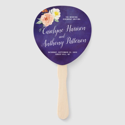 De Romance in het Collectie Bloom Wedding Handwaaier (Voorkant)