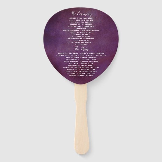 De Romance in het Collectie Bloom Wedding Handwaaier (Achterkant)