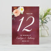 De Romance in het Collectie Bloom Wedding Kaart (Staand voorkant)