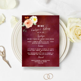 De Romance in het Collectie Bloom Wedding Menu