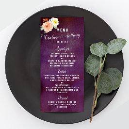 De Romance in het Collectie Bloom Wedding Menu