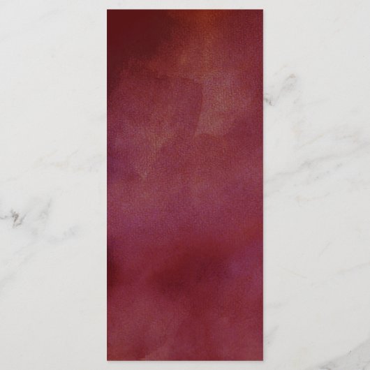 De Romance in het Collectie Bloom Wedding Menu (Achterkant)