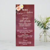 De Romance in het Collectie Bloom Wedding Menu (Staand voorkant)