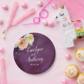 De Romance in het Collectie Bloom Wedding Papieren Bordje (Feest)