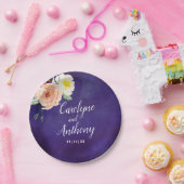 De Romance in het Collectie Bloom Wedding Papieren Bordje (Feest)