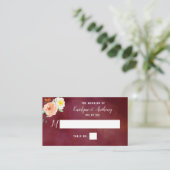 De Romance in het Collectie Bloom Wedding Plaatskaartje (Staand voorkant)