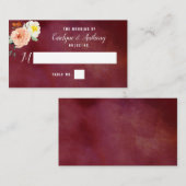 De Romance in het Collectie Bloom Wedding Plaatskaartje (Voorkant / Achterkant)