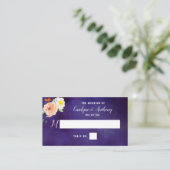 De Romance in het Collectie Bloom Wedding Plaatskaartje (Staand voorkant)