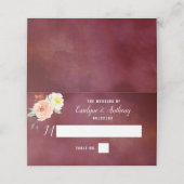 De Romance in het Collectie Bloom Wedding Plaatskaartje (Buitenkant ongevouwen)