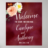 De Romance in het Collectie Bloom Wedding Poster (Voorkant)