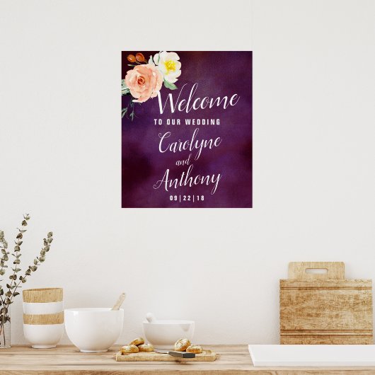 De Romance in het Collectie Bloom Wedding Poster (Keuken)