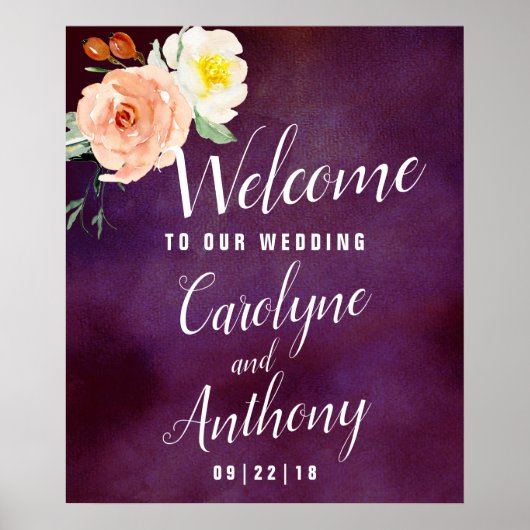 De Romance in het Collectie Bloom Wedding Poster (Voorkant)