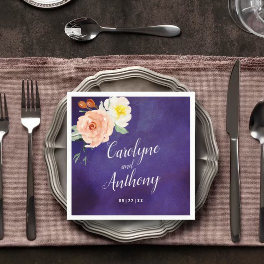 De Romance in het Collectie Bloom Wedding Servet