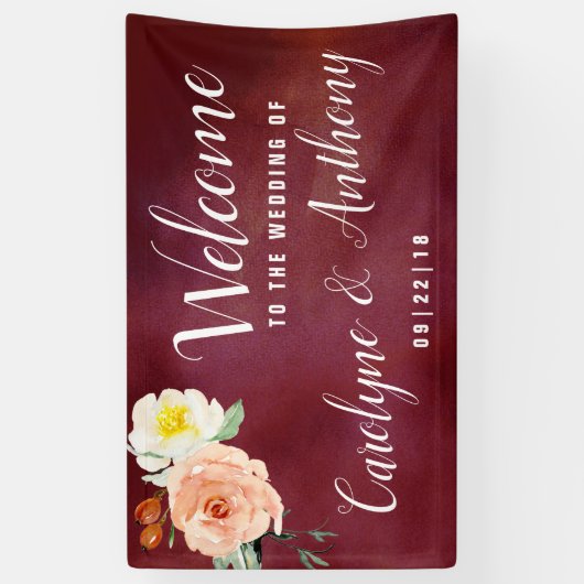 De Romance in het Collectie Bloom Wedding Spandoek (Verticaal)