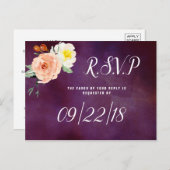 De Romance in het Collectie Bloom Wedding Uitnodiging Briefkaart (Voorkant / Achterkant)
