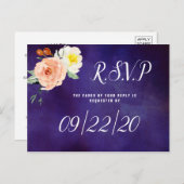 De Romance in het Collectie Bloom Wedding Uitnodiging Briefkaart (Voorkant / Achterkant)