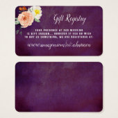 De Romance in het Collectie Bloom Wedding Visitekaartje (Voorkant /achterkant)