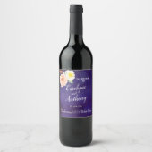 De Romance in het Collectie Bloom Wedding Wijn Etiket (Voorkant)