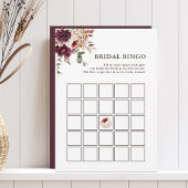 De Romance van de herfst Floral Bridal Bingo Edita Kaart