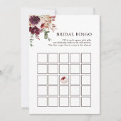 De Romance van de herfst Floral Bridal Bingo Edita Kaart (Voorkant)