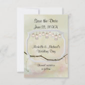 De Romance van de tuin sparen de Datum Save The Date (Voorkant)