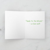 De romance van Internet Bedankkaart (Binnen)