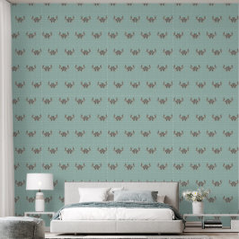 De Romance van Silk Aqua Behang