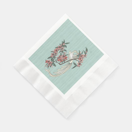 De Romance van Silk Aqua Servet (Hoek)