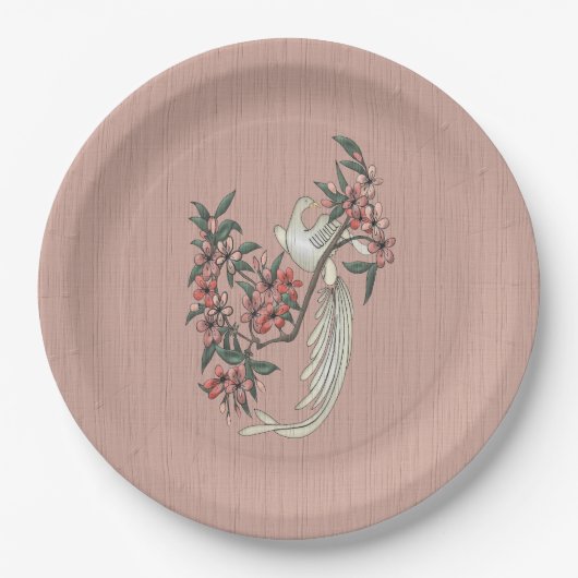 De Romance van Silk Charcuterie Board Peach Papieren Bordje (Voorkant)