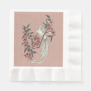 De Romance van Silk Peach Servet