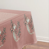 De Romance van zijde met Monogram 60" x 104" Perzi Tafelkleed (Voorbeeld)