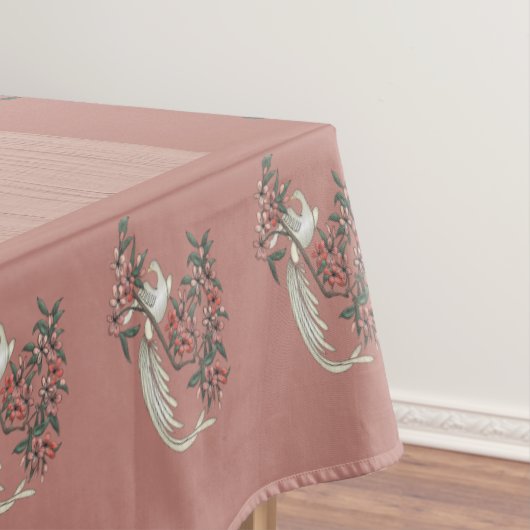 De Romance van zijde met Monogram 60" x 104" Perzi Tafelkleed (Voorbeeld)