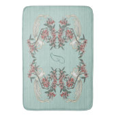 De Romance van zijde met Monogram Aqua Badmat (Voorkant Verticaal)