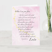 De romance zal zich eten feestdagen kaart (Voorkant)